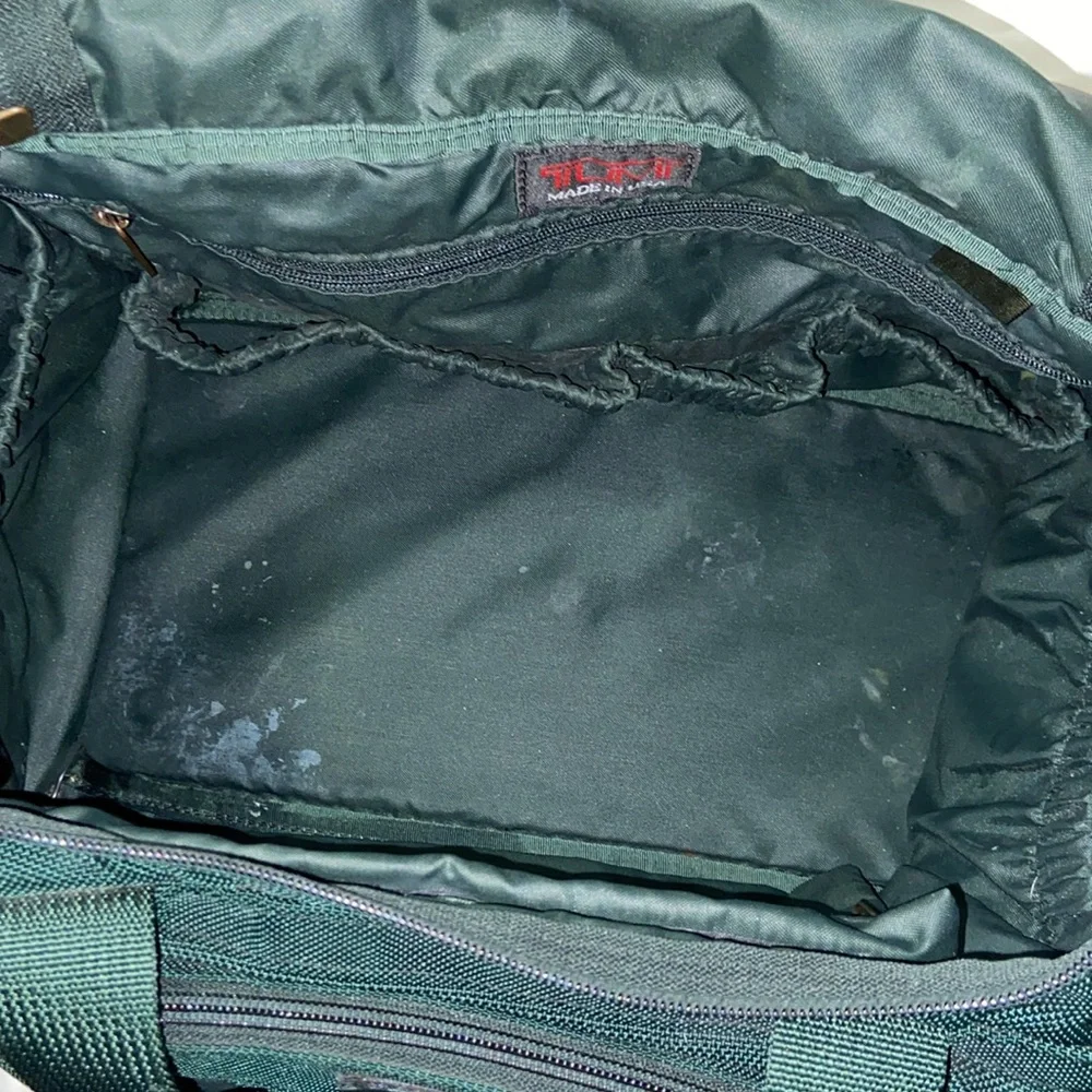 Tumi ballistic dark green weekender Duffel Bag